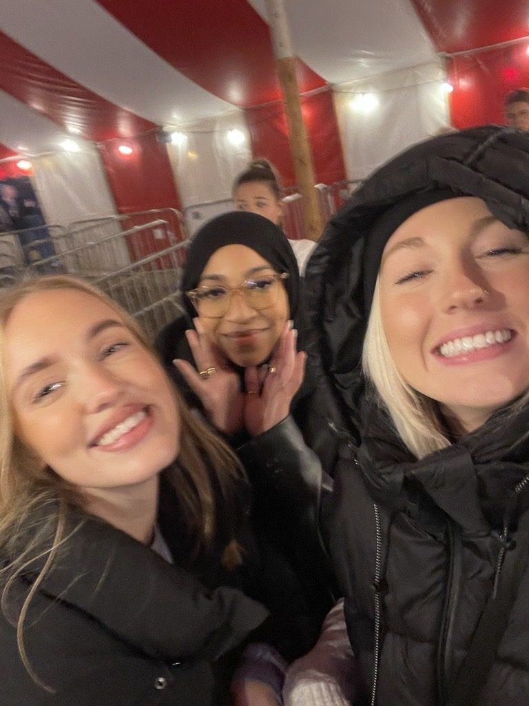 Teagan with Alice and Raniya
